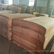 feuille de placage 4 * 7 PLB en bois naturel de face pour des feuilles de placage stratifiées de contreplaqué